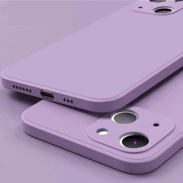 iPhone 13 Mini Square Silicone Hoesje - Zachte Matte Case, Verzenden, Nieuw