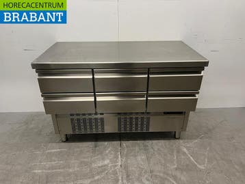 RVS Coreco Koelwerkbank 6 laden 1/1 GN 137 cm 230V Horeca, Zakelijke goederen, Ophalen of Verzenden, Nieuw in verpakking
