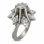 Ring Platina, Exclusieve Elavting Platinum 1,65ct Diamanten, Nieuw