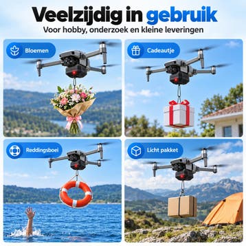LUXWALLET DropCast X1 – Universeel Drone Airdrop Systeem –, Audio, Tv en Foto, Verzenden, Nieuw