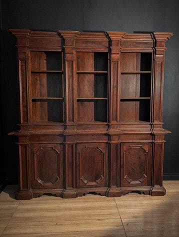 Boekenkast - Hout - Antieke Bibliotheek, Antiek en Kunst
