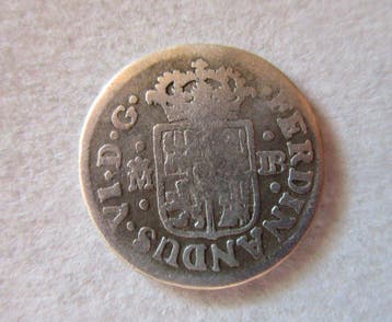 Spanje. Carlos III. 1/2 Real 1752 Madrid JB (Zonder