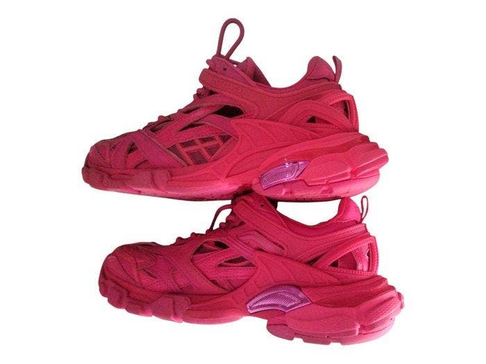 Balenciaga - Track 2 rose fluo en cuir vegan - neuf avec, Vêtements | Hommes, Chaussures