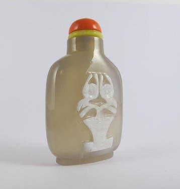Bouteille de tabac à priser - Agate