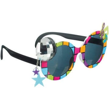 Disco Bril Gekleurd, Hobby & Loisirs créatifs, Articles de fête, Verzenden