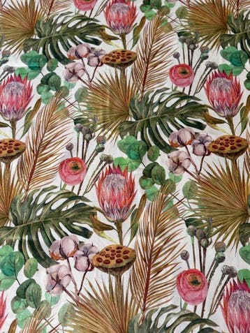 botanisch paradijs - tafelkleed in vintage stijl tropisch
