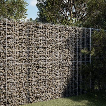 vidaXL Schanskorf 100x50x200 cm gegalvaniseerd ijzer, Verzenden, Nieuw