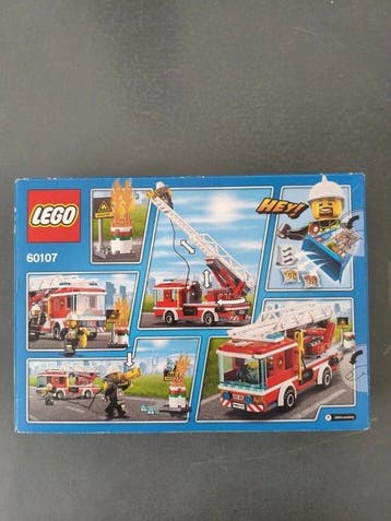 Lego Set - 60107 - City - Fire Ladder Truck, Nieuw