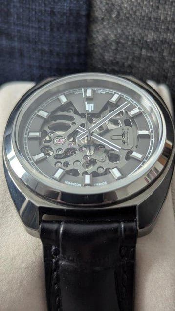 Lip - Général de Gaulle Automatique Squelette 39 mm 671381 -, Handtassen en Accessoires, Horloges | Heren, Nieuw