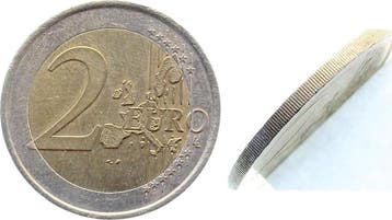 Duitsland Fehlpraegung 2 Euro 2002 F ohne Randinschrift, Verzenden, België