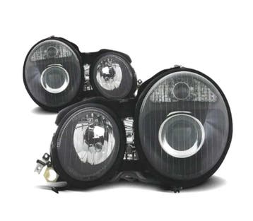 PHARES POUR MERCEDES CLASSE E W210 95-99 FOND NOIR, Verzenden