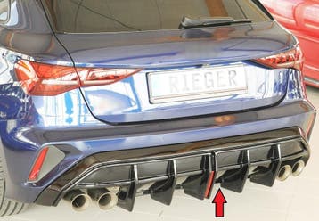 Aggressive Diffuser voor Audi A3 8Y S-line / S3 8Y Facelift, Ophalen of Verzenden