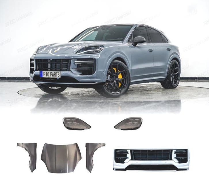 KIT CARROSSERIE PORSCHE CAYENNE 18-23 LOOK TURBO S 2024, Auto-onderdelen, Carrosserie, Verzenden
