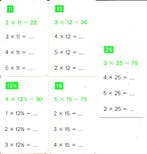 Kwartet Tafels 11, 12, 12,5, 15 en 25 Groen (zie omschrijvin, Verzenden, Nieuw