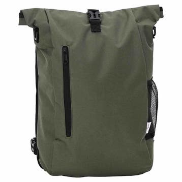 vidaXL Fietstas Olijfgroen 31 x 13 x 58 cm Polyester, Fietsen en Brommers, Fietsaccessoires | Fietstassen, Verzenden, Nieuw