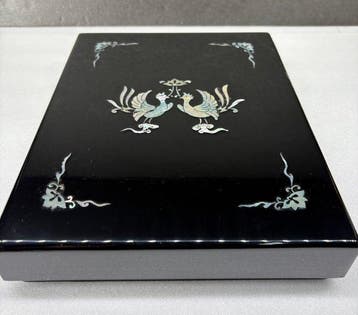 Doos - Vintage Japanse Lakwerk Suzuribako Schrijfdoos met