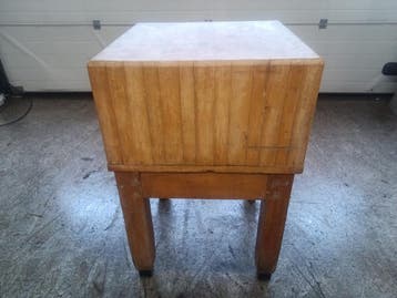 Hakblok - B60 x D60 x H90 cm, Hout, Nieuw in verpakking