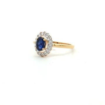 Sans prix de réserve - Bague Argent - 0.63ct. tw. Saphir -