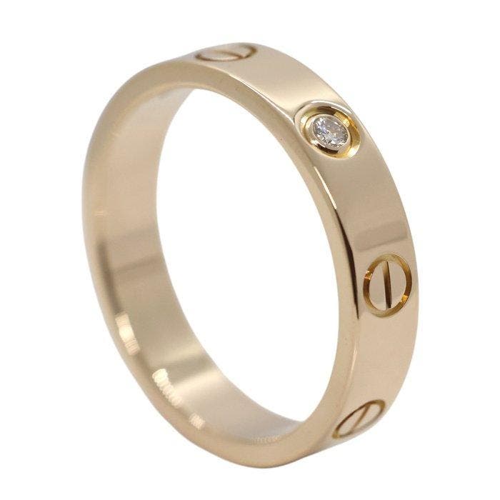 Cartier - Ring - Love smalll ring - 18 karaat Roségoud - 1, Handtassen en Accessoires, Ringen