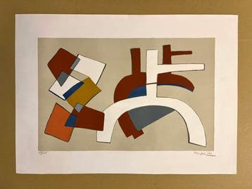 Alberto Magnelli (1888-1971) - Composition abstraite (Ref. :