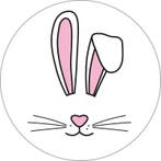 30x Sticker Oren pasen - paashaas - sluitsticker - konijn, Ophalen of Verzenden, Nieuw, Meerdere stickers
