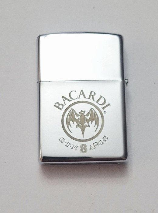 Zippo, Bacardi Ron 8 años Septiembre de 1997 - Aansteker -, Verzamelen, Rookartikelen, Aanstekers en Luciferdoosjes