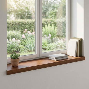 vidaXL Raamprofielen 2 st Donkerbruin 100 x 30 x 2 cm, Doe-het-zelf en Bouw, Verzenden, Nieuw