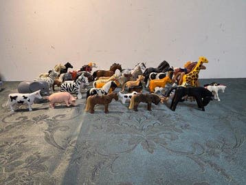 Playmobil - Assorti - Playmobil lots 50 figurines animaux, Antiek en Kunst