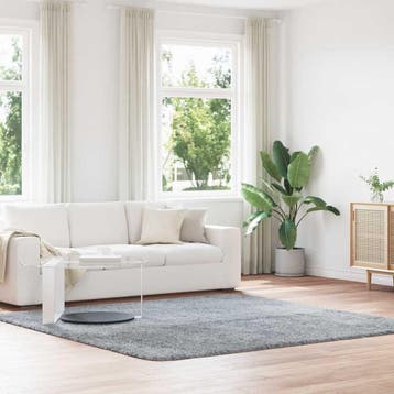 vidaXL Hoogpolig vloerkleed NAVARRA 240x240 cm polyester, Verzenden, Nieuw