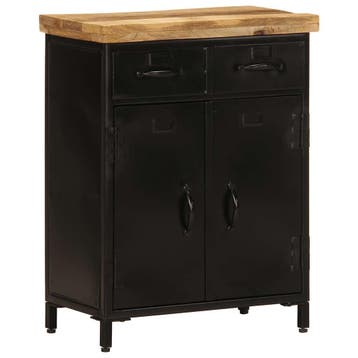 vidaXL Dressoir 55x30x71 cm massief mangohout, Verzenden