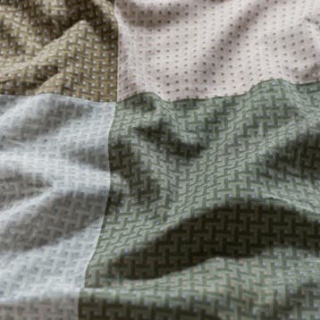 Kardol Cuadrado Dekbedovertrek - Blauw Groen - 2-Persoons (2