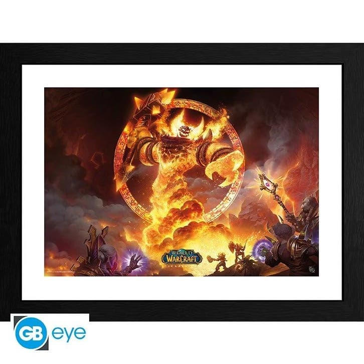 World of Warcraft Ragnaros Framed Print 30 x 40 cm, Verzamelen, Film en Tv, Nieuw, Ophalen of Verzenden