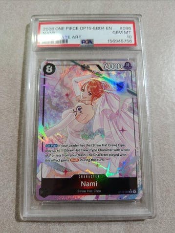 Bandai - 1 Graded card - One Piece - Nami #086 Alternate, Hobby en Vrije tijd, Nieuw
