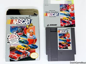 Nintendo Nes - Bill Elliotts - Nascar Challenge + Reg. Card, Verzenden, Gebruikt