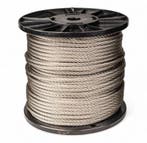 roestvaststaal Staalkabel 6 mm 50 meter roestvrijstaal, Verzenden, Nieuw