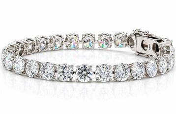 Armband - 18 karaat Witgoud - 24.90ct. tw. Diamant, Bijoux, Sacs & Beauté