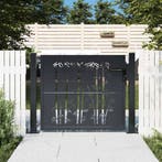 vidaXL Poort met bamboe-ontwerp 100x75 cm staal, Verzenden, Nieuw