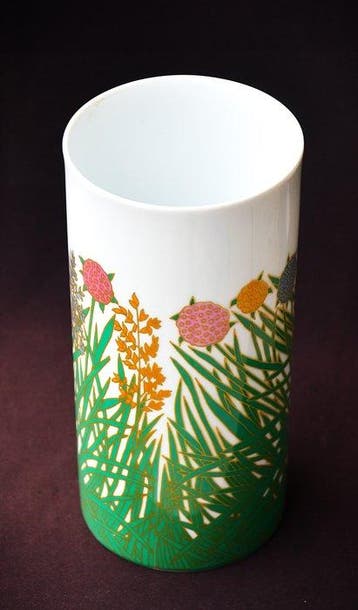 Rosenthal - Wolf Bauer - Vase - « Fleurs colorées » -, Antiek en Kunst