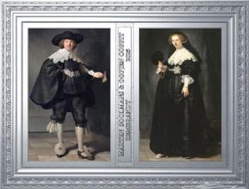 Frankreich 250 Euro zilver Farbdruck 2025 Rembrandt Doppe..., Postzegels en Munten, Verzenden, België