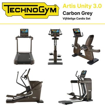 Technogym - Artis Unity 3.0 - Vijfdelige Cardio Set - Carbon, Ophalen of Verzenden, Nieuw