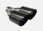 Universal Carbon Fiber Dual Exhaust Tip (Size : 63MM, Auto-onderdelen, Ophalen of Verzenden, Nieuw