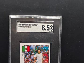 1987/88 Panini Supersport Hugo Sanchez - SGC 8.5 - 1 Graded, Verzamelen, Nieuw