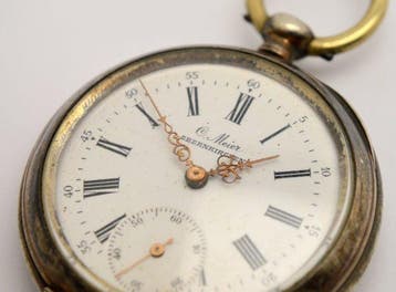 Dürrstein & Co. - 800 Silver - mechanical pocket watch -