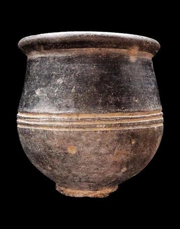 Mesopotamisch - vase uit chloriet gesneden - Bactrië - 2500