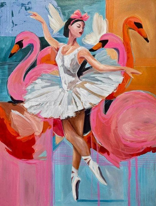 Kiri Aguilera (1982) XL 130 x 100 cm - Danza Flamenca:, Antiquités & Art, Art | Peinture | Moderne