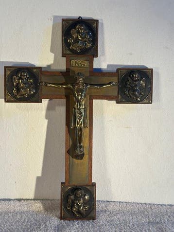 Kruis - Brons, Hout - 1950-1960