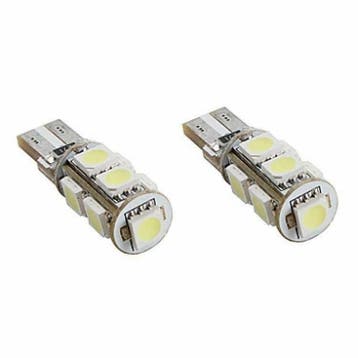 CANBUS T10 LED 9-SMD 5050 - 12V interieur lamp (error, Verzenden