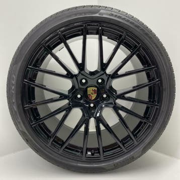 Porsche Cayenne E3 22 RS Spyder Unizwart met banden, Autos : Pièces & Accessoires, Pneus & Jantes, Ophalen, Banden en Velgen