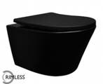 Sanifun hangtoilet Nero 520 mat-zwart B, Ophalen of Verzenden, Nieuw, Toilet