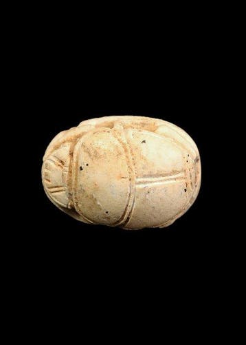Oude Egypte, Nieuwe rijk Speksteen Scarabee met, Antiquités & Art